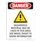 Signmission Safety Sign, OSHA Danger, 7" Height, Hazardous Material, Portrait OS-DS-D-57-V-1660 - alternate 1